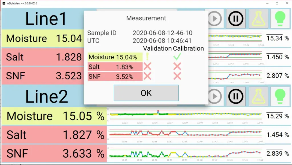 Capture d'écran d'InSightView pour l'analyse en ligne avec InSight Pro. Mesure. Appel à action.